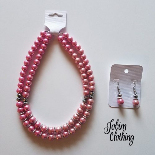 Jobim Clothing Jewelry Set Pink
