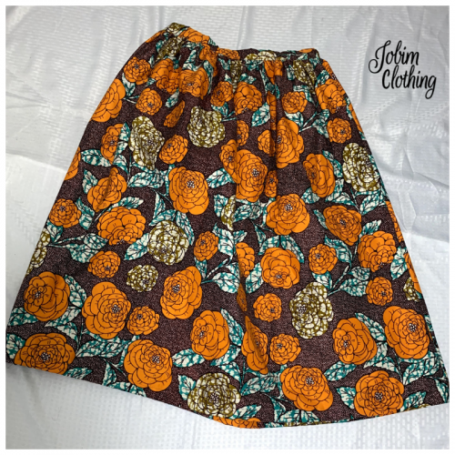 Josephine Skirt - Orange - Jobim Clothing
